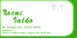 noemi valko business card